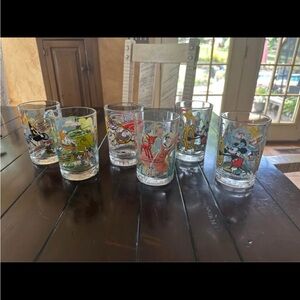 Colorful Cartoon Character Glass Set